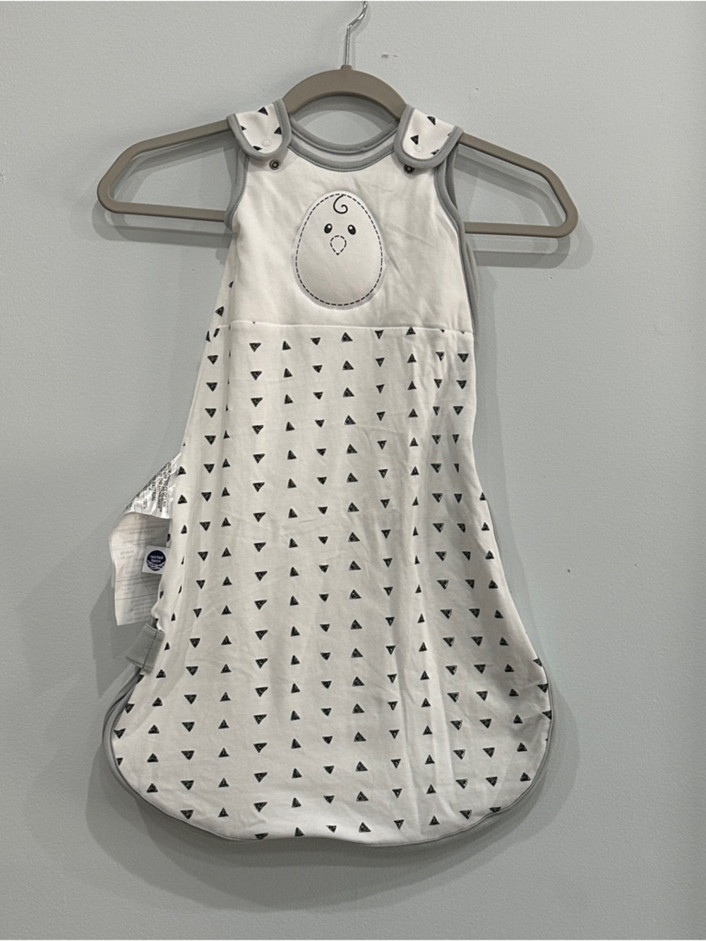 Bean Zen Sack Sleep Sack Small 0-6 Months Wearable Blanket 100% Cotton White